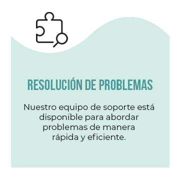 Resolución de Problemas: Nuestro equipo de soporte está disponible para abordar problemas de manera rápida y eficiente.